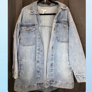 Light wash denim jacket